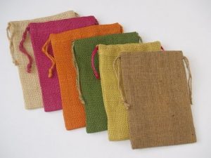 Multicolor Jute Pouch