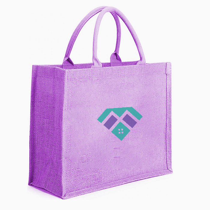8W x 10H x 5G Inch 8W x 10H x 5G Inch Custom Juco Bag with Web Padded Handle 410 GSM WCC 10 KG | 2 Color Print Padded Bag 410-10kg Black WCC KG | 2 Color Print