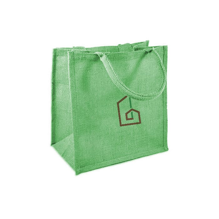 10W x 8H x 5G Inch 10W x 8H x 5G Inch Custom Juco Bag with Web Padded Handle 410 GSM WCC 10 KG | 2 Color Print Padded Bag 410-10kg Black WCC KG | 2 Color Print